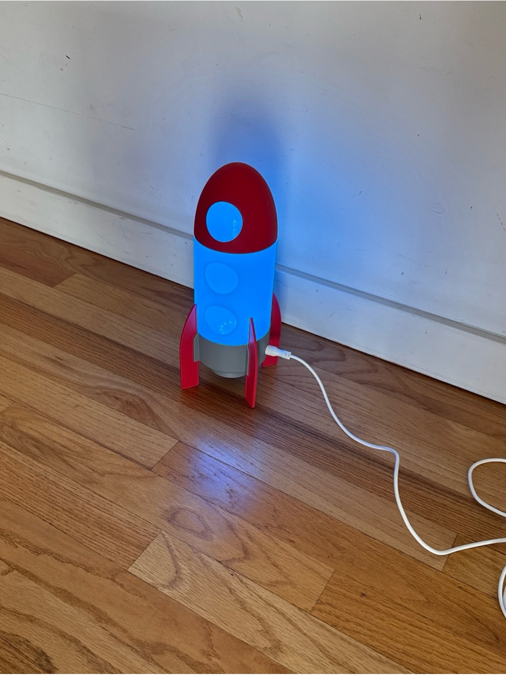 IKEA Red and White Rocket Night Lamp - Picture 7 of 10
